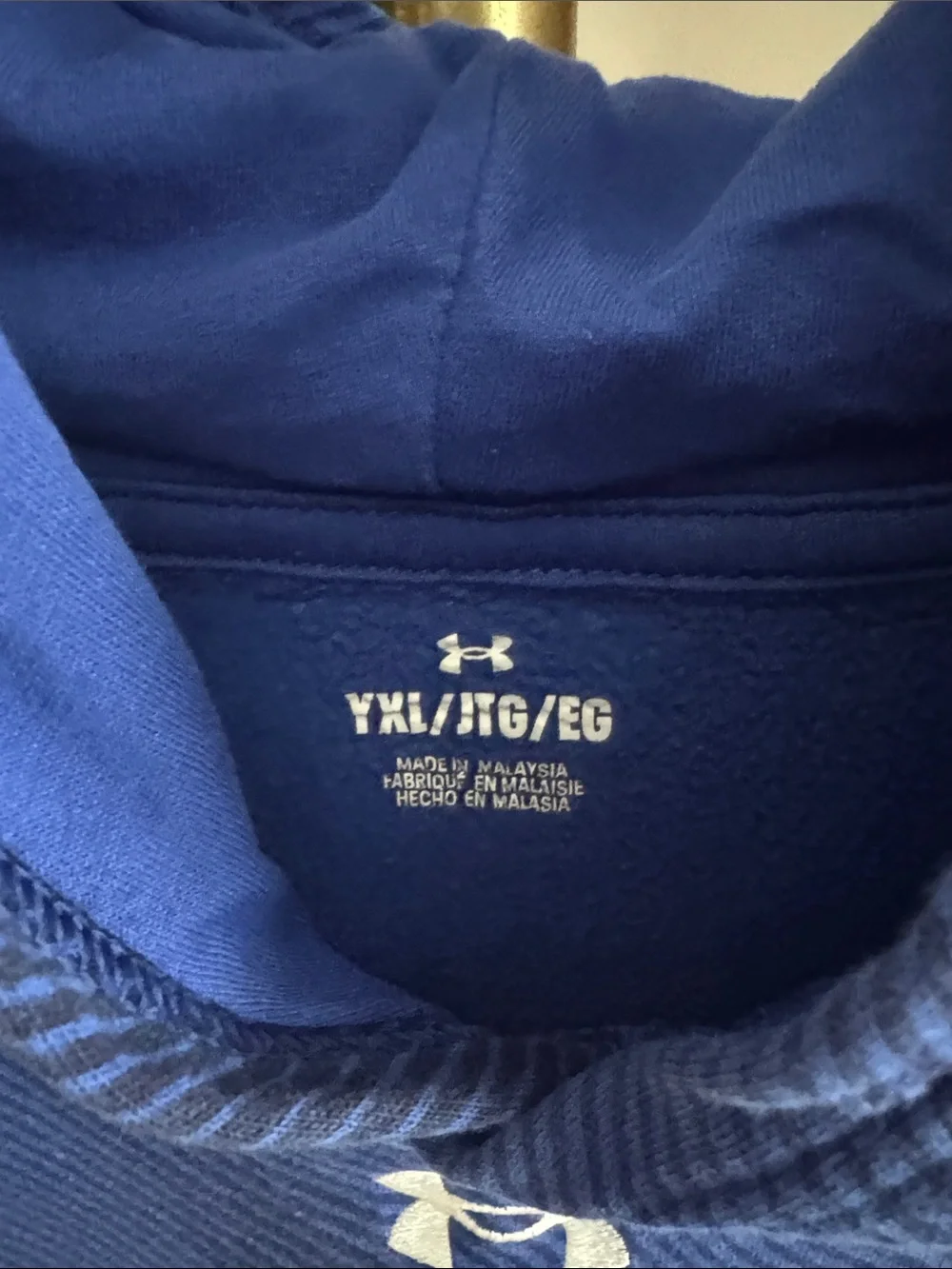 Under Armour Boys Royal Blue Hooded Pullover